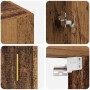 Armarios Montados en la Pared 2 pcs Madera vieja