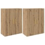 Armarios Montados en la Pared 2 pcs Roble artisan