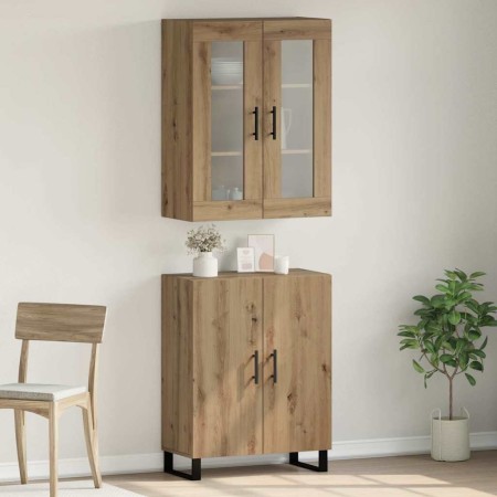 Alacena Roble artisan 69.5 x 34 x 90 cm Madera contrachapada