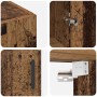 Armarios Montados en la Pared 2 pcs Madera vieja
