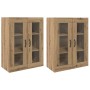 Armarios Montados en la Pared 2 pcs Roble artisan
