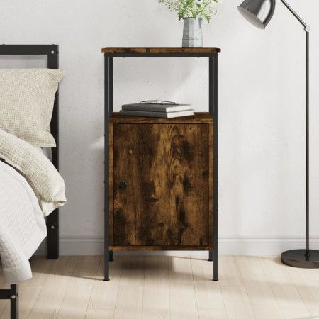 Nachttisch aus geräuchertem Eichenholzwerkstoff, 41 x 31 x 80 cm von vidaXL, Nachttische - Ref: Foro24-825927, Preis: 41,16 €...
