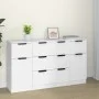 Set mit 3 Stück Sideboard aus weißem Sperrholz von vidaXL, Sideboards - Ref: Foro24-3115820, Preis: 166,71 €, Rabatt: %