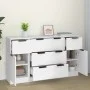 Set mit 3 Stück Sideboard aus weißem Sperrholz von vidaXL, Sideboards - Ref: Foro24-3115820, Preis: 166,71 €, Rabatt: %