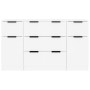 Set mit 3 Stück Sideboard aus weißem Sperrholz von vidaXL, Sideboards - Ref: Foro24-3115820, Preis: 172,67 €, Rabatt: %