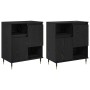 Tableros Lateral 2 pcs Roble negro 120 x 35 x 70 cm