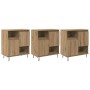 Tableros Lateral 3 pcs Roble artisan 180 x 35 x 70 cm