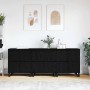 Tableros Lateral 3 pcs Roble negro 180 x 35 x 70 cm