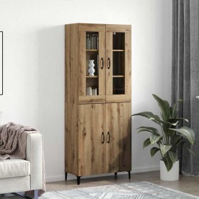 Alacena 2 pcs Roble artisan 69.5 x 34 x 180 cm