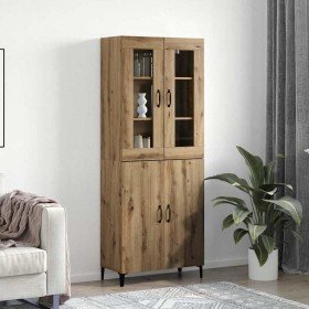 Alacena 2 pcs Roble artisan 69.5 x 34 x 180 cm