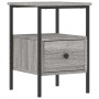 Sonoma gray engineered wood bedside table 34x36x50 cm by vidaXL, Nightstands - Ref: Foro24-826049, Price: 43,90 €, Discount: %