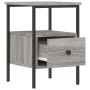 Sonoma gray engineered wood bedside table 34x36x50 cm by vidaXL, Nightstands - Ref: Foro24-826049, Price: 43,90 €, Discount: %