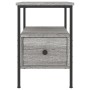 Sonoma gray engineered wood bedside table 34x36x50 cm by vidaXL, Nightstands - Ref: Foro24-826049, Price: 43,90 €, Discount: %