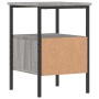 Sonoma gray engineered wood bedside table 34x36x50 cm by vidaXL, Nightstands - Ref: Foro24-826049, Price: 43,90 €, Discount: %