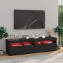 TV-Möbel mit LED-Leuchten 2 Einheiten schwarz 75x35x40 cm von vidaXL, TV-Möbel - Ref: Foro24-804394, Preis: 96,03 €, Rabatt: %