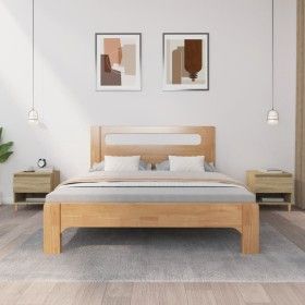 Bedside tables 2 units plywood oak Sonoma 50x46x50 cm by vidaXL, Nightstands - Ref: Foro24-819539, Price: 84,89 €, Discount: %