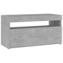TV-Schrank mit LED-Leuchten betongrau 75x35x40 cm von vidaXL, TV-Möbel - Ref: Foro24-804399, Preis: 51,93 €, Rabatt: %