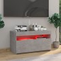 TV-Schrank mit LED-Leuchten betongrau 75x35x40 cm von vidaXL, TV-Möbel - Ref: Foro24-804399, Preis: 51,93 €, Rabatt: %
