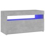 TV-Schrank mit LED-Leuchten betongrau 75x35x40 cm von vidaXL, TV-Möbel - Ref: Foro24-804399, Preis: 51,93 €, Rabatt: %
