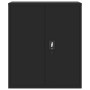 Armario archivador de acero negro 90x40x105 cm