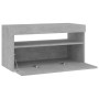TV-Schrank mit LED-Leuchten betongrau 75x35x40 cm von vidaXL, TV-Möbel - Ref: Foro24-804399, Preis: 51,93 €, Rabatt: %