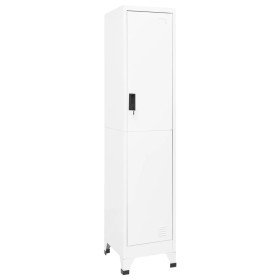 Taquilla de acero blanco 38x45x180 cm
