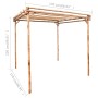 Bambus-Pergola 170x170x220 cm von vidaXL, Pergolen, Bögen und Gartenspaliere - Ref: Foro24-49296, Preis: 186,07 €, Rabatt: %