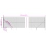 Anthrazitgraues Stacheldrahtzaun mit Anker 1,4x25 m von vidaXL, Zaunpaneele - Ref: Foro24-153979, Preis: 286,62 €, Rabatt: %