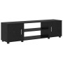 Conjunto de mueble de TV 4 pcs Roble Negro Madera contrachapada en Muebles TV | Comprar online en Foro24