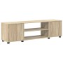 Juego de mueble de TV de 4 piezas 4 pcs Roble Sonoma