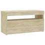 TV-Schrank mit LED-Leuchten Sonoma-Eiche 75x35x40 cm von vidaXL, TV-Möbel - Ref: Foro24-804397, Preis: 47,01 €, Rabatt: %