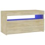 TV-Schrank mit LED-Leuchten Sonoma-Eiche 75x35x40 cm von vidaXL, TV-Möbel - Ref: Foro24-804397, Preis: 47,01 €, Rabatt: %