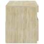 Mueble de TV con luces LED roble Sonoma 75x35x40 cm de vidaXL, Muebles TV - Ref: Foro24-804397, Precio: 49,65 €, Descuento: %