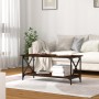 Couchtisch aus geräuchertem Eichenholz und Eisen, 100 x 45 x 45 cm von vidaXL, Couchtisch - Ref: Foro24-823314, Preis: 46,91 ...