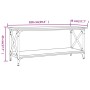 Couchtisch aus geräuchertem Eichenholz und Eisen, 100 x 45 x 45 cm von vidaXL, Couchtisch - Ref: Foro24-823314, Preis: 46,91 ...