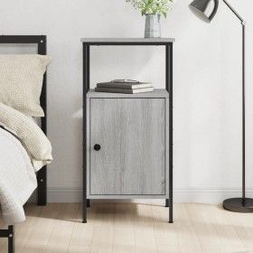 Sonoma grauer Nachttisch aus Holzwerkstoff, 41 x 31 x 80 cm von vidaXL, Nachttische - Ref: Foro24-825929, Preis: 45,42 €, Rab...