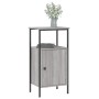 Sonoma grauer Nachttisch aus Holzwerkstoff, 41 x 31 x 80 cm von vidaXL, Nachttische - Ref: Foro24-825929, Preis: 45,42 €, Rab...