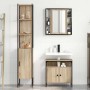 Juego de muebles de baño 3 pcs Roble Sonoma 33 x 33 x 185.5 cm