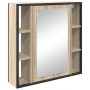 Juego de muebles de baño 3 pcs Roble Sonoma 33 x 33 x 185.5 cm