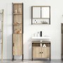 Juego de muebles de baño 3 pcs Roble Sonoma 33 x 33 x 185.5 cm