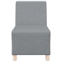Unidad de Sofá Modular sin Brazos 2 pcs Gris claro