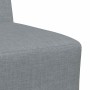 Unidad de Sofá Modular sin Brazos 2 pcs Gris claro