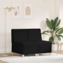 Unidad de Sofá Modular sin Brazos 2 pcs Negro 55 x 74 x 82 cm