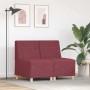 Unidad de Sofá Modular sin Brazos 2 pcs Rojo 55 x 74 x 82 cm
