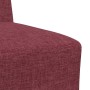 Unidad de Sofá Modular sin Brazos 2 pcs Rojo 55 x 74 x 82 cm