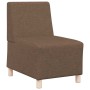 Unidad de Sofá Modular sin Brazos 2 pcs Marrón 55 x 74 x 82 cm