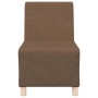 Unidad de Sofá Modular sin Brazos 2 pcs Marrón 55 x 74 x 82 cm