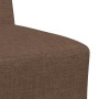 Unidad de Sofá Modular sin Brazos 2 pcs Marrón 55 x 74 x 82 cm