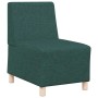Unidad de Sofá Modular sin Brazos 2 pcs Verde oscuro