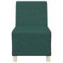 Unidad de Sofá Modular sin Brazos 2 pcs Verde oscuro
